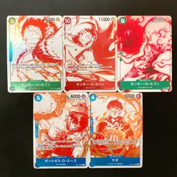 ONE PIECE Card 3rd Anniversary Campaign P Collection Complete 4set +1 P-061 NM - Image 1