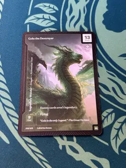 Golu The Destroyer Paper Mythic Wonders Of The First Call Of The Stones Dragon - Image 1
