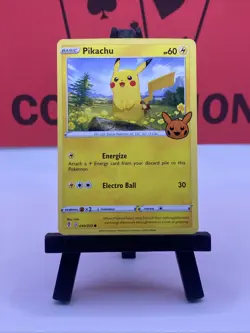 Pikachu 049/203 Trick or Trade BOOster Common Regular Pokemon TCG 2021 NM - Image 2