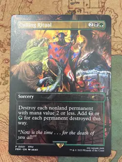 Culling Ritual R Borderless Regular #1 | PRM WPN Promos | | Final Fantasy | MTG - Image 1