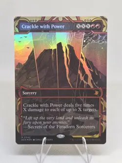 Crackle with Power 0042 Showcase FOIL Mythic Strixhaven Archive SOA MTG NM - Image 1
