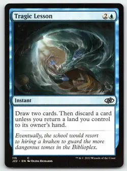 Tragic Lesson - Jumpstart 2022 - MTG - Near Mint - Image 1