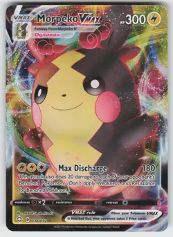 Morpeko VMAX Ultra Rare Shining Fates 038/072 Pokemon - Image 1