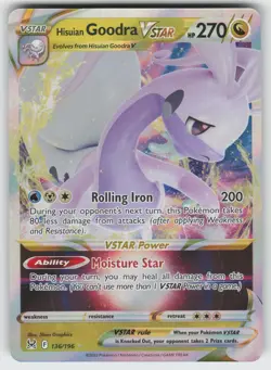 Hisuian Goodra VSTAR Ultra Rare SWSH11: Lost Origin 136/196 Pokemon - Image 1