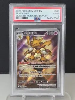 2025 Pokemon MEP EN Alakazam Meg Etb Gardevoir Box #009 Black Star Promo Mint 9 - Image 1