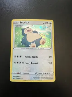 Pokemon Snorlax TCG SWSH Black Star Promo Holo Card SWSH032 - Image 1
