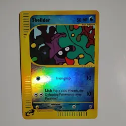 Pokemon Shellder 129/165 Expedition Reverse Holo Common Basic 50 HP English Card - Image 1