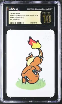 2025 POKEMON JAPANESE TARUKA PICTURE CARD CHARMANDER CGC 10 PRISTINE - Image 1