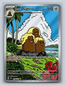 Alolan Dugtrio 208/191 Illustration Rare Surging Sparks Pokemon NM - Image 1