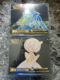 Pokemon Center ETB Mega Evolution Gardevoir & Lucario with Box New Sealed Set - Image 1