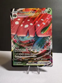Venusaur VMAX SWSH102 JUMBO Black Star Promo Pokemon Card Oversized 2021 - Image 1