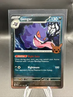 POKEMON GENGAR 057/091 HOLO TRICK OR TRADE HALLOWEEN NM NEAR MINT - Image 1
