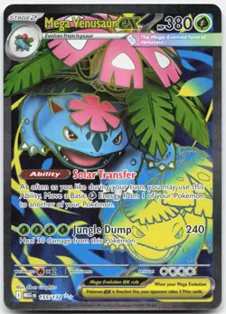 Pokemon TCG Mega Venusaur ex ME01: Mega Evolution Ultra Rare 155/132 Holo - Image 1