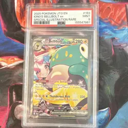 Pokemon Iono's Bellibolt ex 183/159 Journey Together SIR Holo PSA 9 2025 - Image 1