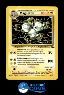 Magneton 26/62 | Fossil Unlimited | Pokemon Rare | LP - Image 1