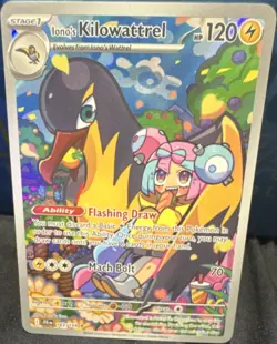 Pokemon Iono's Kilowattrel 120 HP Full Art Holo Illustration Rare 163/159 - Image 1