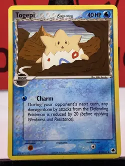 Togepi Delta Species 41/101 Dragon Frontiers Regular Pokemon Card LP - Image 3