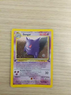 Pokemon Fossil Gengar Holo Rare #5/62 1st Edition – Vintage WOTC – NM/EX - Image 1