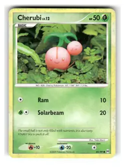 Cherubi 60/99 Common Arceus Pokemon Moderately Played - Image 1
