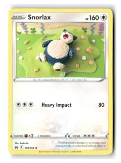 Snorlax 109/159 Rare Crown Zenith Pokemon Near Mint - Image 1