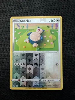 Snorlax 109/159 Rare Crown Zenith Pokemon Reverse Holo Near Mint - Image 1