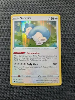 Snorlax 131/185 Holo Rare Vivid Voltage Pokemon Holo Near Mint - Image 1