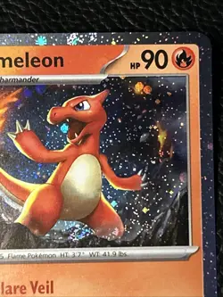 Pokemon Charmeleon Cosmos Holo Paldean Fates 008/191 Promo Card NM - Image 2