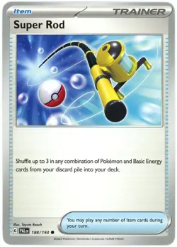 Super Rod - 188/193 - Paldea Evolved - Pokemon - LP/NM NEVER PLAYED - Image 1