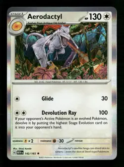 Aerodactyl 151 142/165 Pokemon Holo Near Mint Shinji Kanda - Image 1