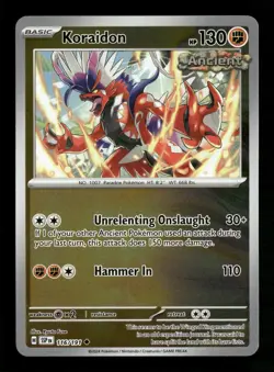Koraidon Surging Sparks 116/191 Pokemon Reverse Holo Near Mint Ryuta Fuse - Image 1