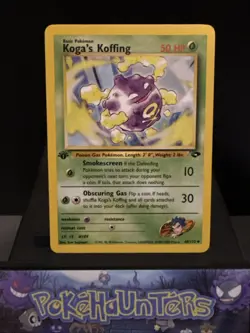 Pokemon Card Koga's Koffing 48/132 1st Edition Gym Challenge WOTC Near Mint - Image 1