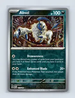 Absol 113/182 Uncommon Paradox Rift Pokemon Reverse Holo Near Mint - Image 1