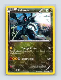 Zekrom 64/108 Holo Rare Roaring Skies Pokemon Reverse Holo Lightly Played - Image 1