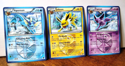 POKEMON PLASMA FREEZE EEVEELUTIONS ESPEON 48/116 JOLTEON 31/116 VAPOREON 20/116 - Image 1