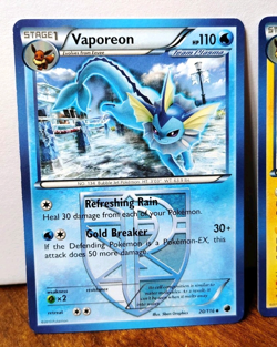 POKEMON PLASMA FREEZE EEVEELUTIONS ESPEON 48/116 JOLTEON 31/116 VAPOREON 20/116 - Image 2
