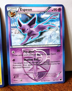 POKEMON PLASMA FREEZE EEVEELUTIONS ESPEON 48/116 JOLTEON 31/116 VAPOREON 20/116 - Image 4
