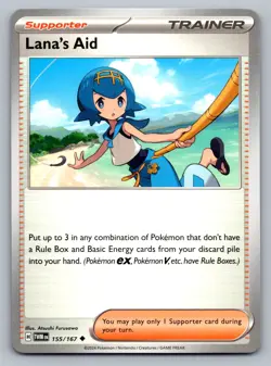 Pokemon TCG SV06: Twilight Masquerade Lana's Aid 155/167 - Image 1