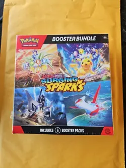 Pokemon TCG Surging Sparks Booster Bundle Factory Sealed (6 Packs) - Image 1
