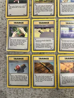Pokemon TCG Trainer Card Lot 17 - Misty, Erika, Giovanni, Brock, Recycle, Digger - Image 3