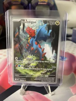 Pokemon Druddigon 151/086 White Flare English Illustration Rare - Image 2