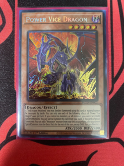 YuGiOh Power Vice Dragon BLZD-EN002 Blazing Dominion 1st Edition NM - Image 1