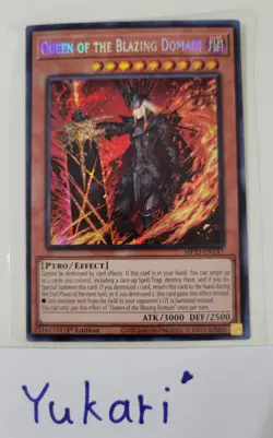 Queen of the Blazing Domain MP25-EN147 Mint YuGiOh TCG English - Image 1