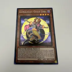 Yu-Gi-Oh! Lunalight Gold Leo-DUAD-EN005-Secret Rare-1st Edition-NM - Image 1