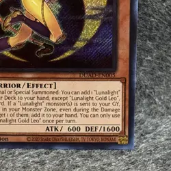 Lunalight Gold Leo DUAD-EN005 Secret Rare Duelist's Advance NM 1st Ed YUGIOH - Image 4