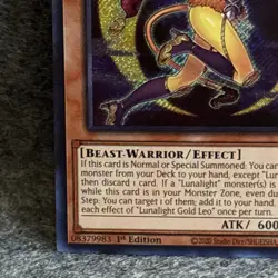 Lunalight Gold Leo DUAD-EN005 Secret Rare Duelist's Advance NM 1st Ed YUGIOH - Image 5