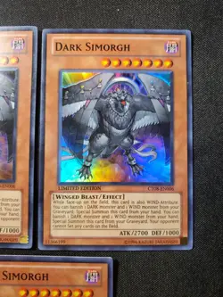 USA Seller Yugioh 3 X Dark Simorgh - CT08-EN006 - Super Rare Limited Ed VLP/NM - Image 3