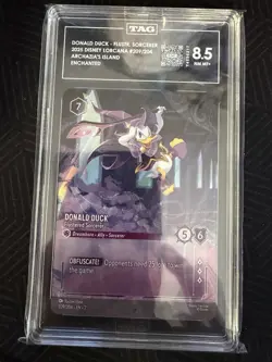 Disney Lorcana - Donald Duck - Flustered Sorcerer - Enchanted - PSA 8 - Image 1