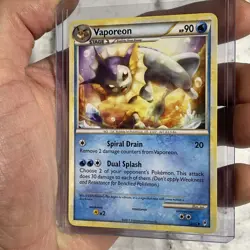 Pokemon Vaporeon 52/95 CL Call of Legends LP+ Pokemon Uncommon 2011 Card TCG - Image 2