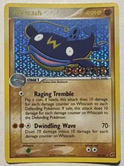 Whiscash Deoxys Stamped Pokemon Card Holo 2005 28/107 Near Mint - Image 1