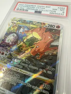 Charizard VSTAR SWSH 262 Ultra Premium Collection Pokemon Graded Card NM-MT 8 - Image 2